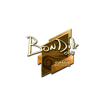 Sticker | bondik (Gold) | Boston 2018