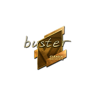 Sticker | buster (Gold) | Boston 2018
