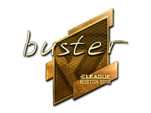 Sticker | buster (Gold) | Boston 2018