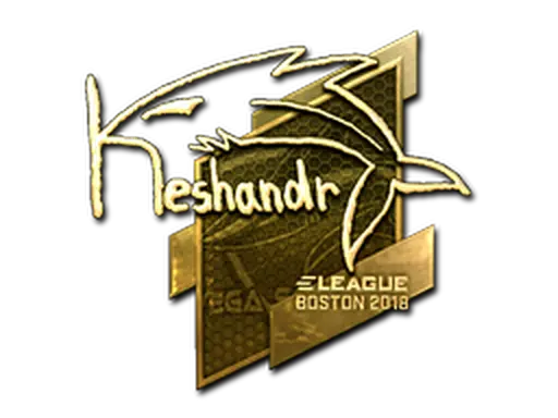 Sticker | keshandr (Gold) | Boston 2018