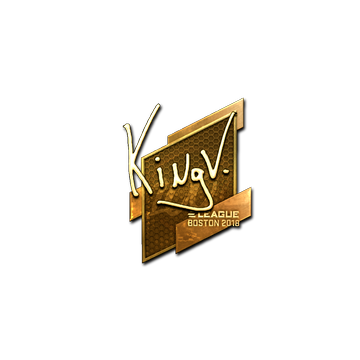 Sticker | kNgV- (Gold) | Boston 2018