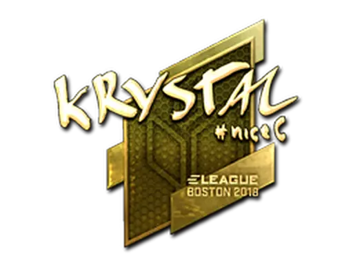 Sticker | kRYSTAL (Gold) | Boston 2018