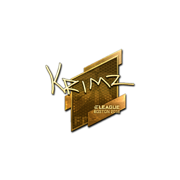 Sticker | KRIMZ (Gold) | Boston 2018