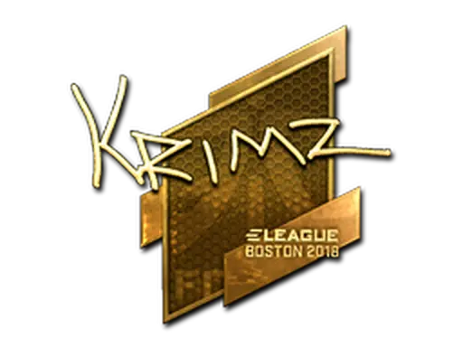 Sticker | KRIMZ (Gold) | Boston 2018