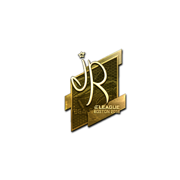 Sticker | jR (Gold) | Boston 2018