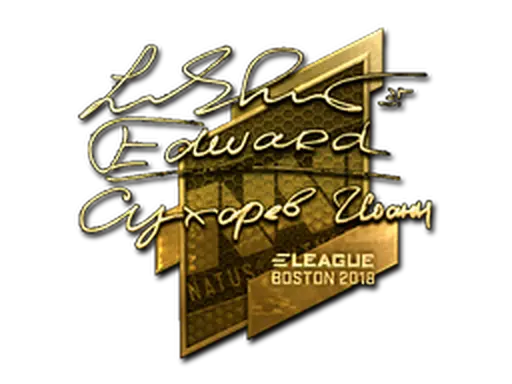 Sticker | Edward (Gold) | Boston 2018