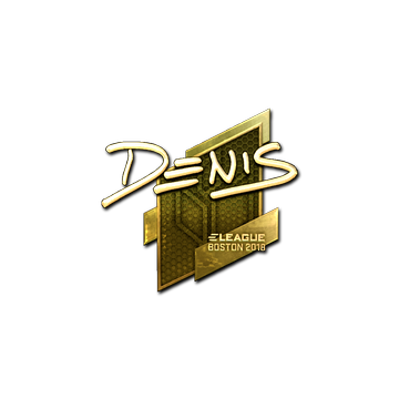 Sticker | denis (Gold) | Boston 2018