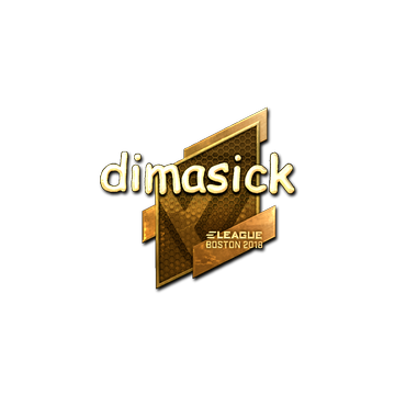 Sticker | dimasick (Gold) | Boston 2018