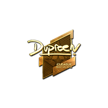 Sticker | dupreeh (Gold) | Boston 2018