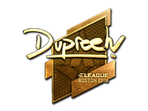 Sticker | dupreeh (Gold) | Boston 2018