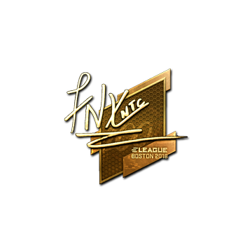 Sticker | fnx (Gold) | Boston 2018