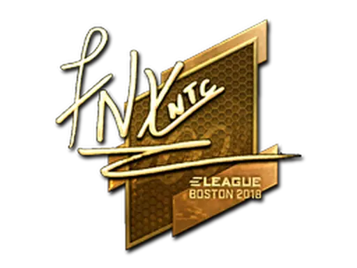 Sticker | fnx (Gold) | Boston 2018