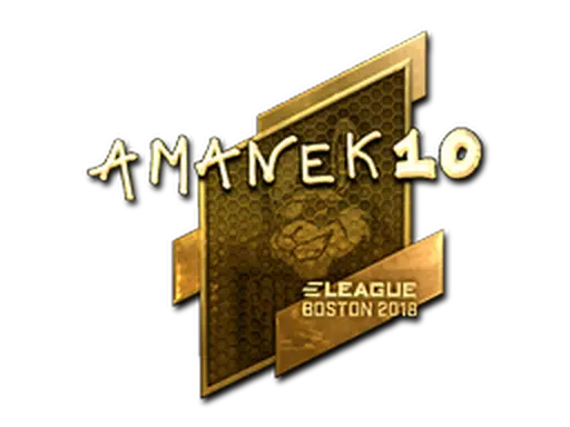 Sticker | AmaNEk (Gold) | Boston 2018