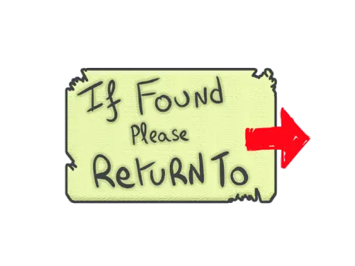 Sticker | Please Return To