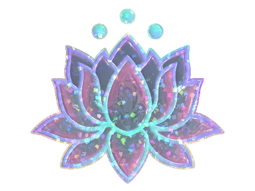 Sticker | Lotus (Glitter)