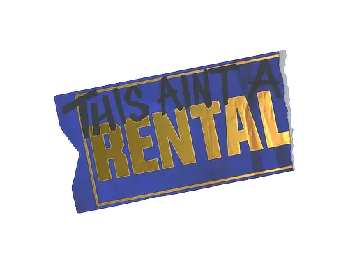 Sticker | Ain't A Rental (Foil)