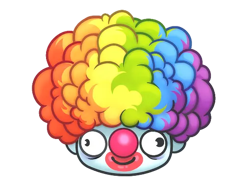 Sticker | Clown Wig