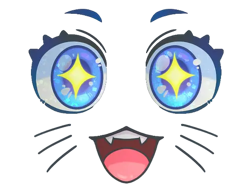 Sticker | Kawaii Eyes (Glitter)