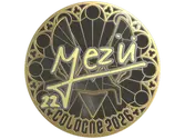 Sticker | mezii (Gold) | Cologne 2026 image