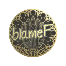 Sticker | blameF (Gold) | Cologne 2026 image