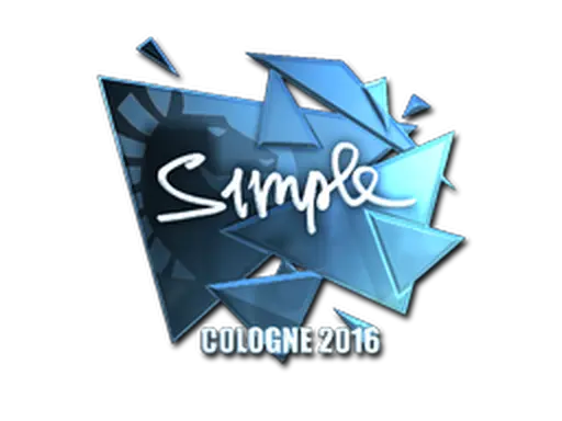 Sticker | s1mple (Foil) | Cologne 2016