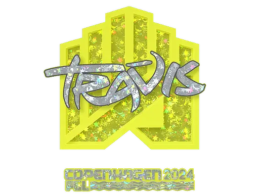 Sticker | TRAVIS (Glitter) | Copenhagen 2024