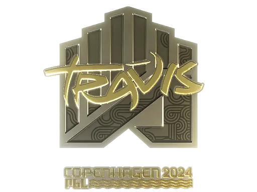 Sticker | TRAVIS (Gold) | Copenhagen 2024