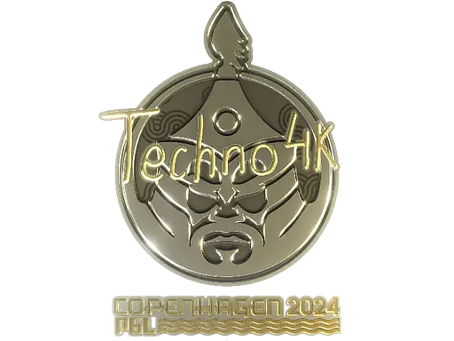 Sticker | Techno4K (Gold) | Copenhagen 2024