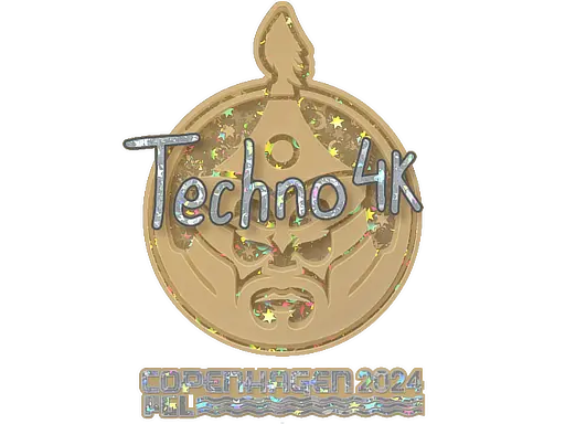 Sticker | Techno4K (Glitter) | Copenhagen 2024