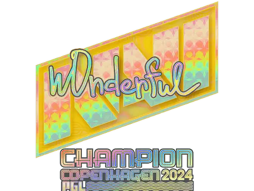 Sticker | w0nderful (Holo, Champion) | Copenhagen 2024