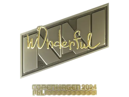 Sticker | w0nderful (Gold) | Copenhagen 2024