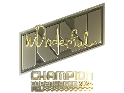 Sticker | w0nderful (Gold, Champion) | Copenhagen 2024