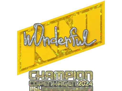 Sticker | w0nderful (Glitter, Champion) | Copenhagen 2024