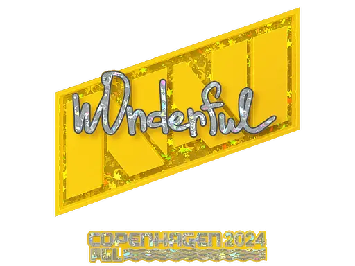 Sticker | w0nderful (Glitter) | Copenhagen 2024