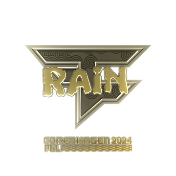 Sticker | rain (Gold) | Copenhagen 2024