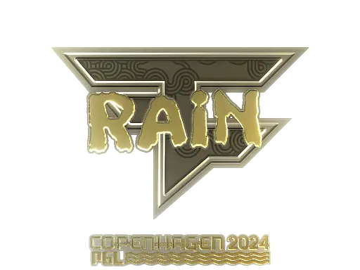 Sticker | rain (Gold) | Copenhagen 2024