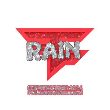 Sticker | rain (Glitter) | Copenhagen 2024