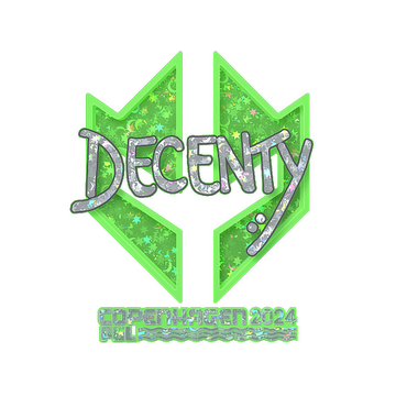 Sticker | decenty (Glitter) | Copenhagen 2024