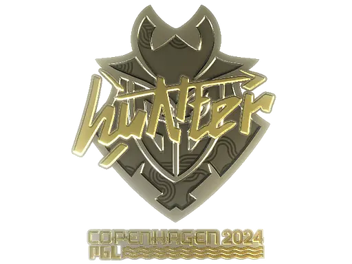 Sticker | huNter- (Gold) | Copenhagen 2024