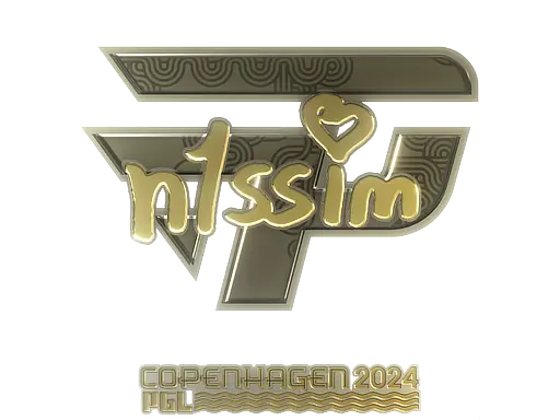 Sticker | n1ssim (Gold) | Copenhagen 2024