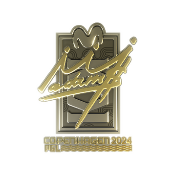 Sticker | adamS (Gold) | Copenhagen 2024