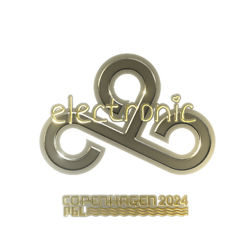 Sticker | electronic (Gold) | Copenhagen 2024