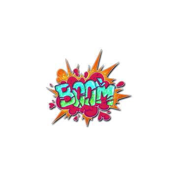 Sticker | Go Boom (Glitter)