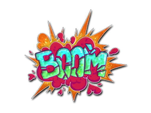 Sticker | Go Boom (Glitter)