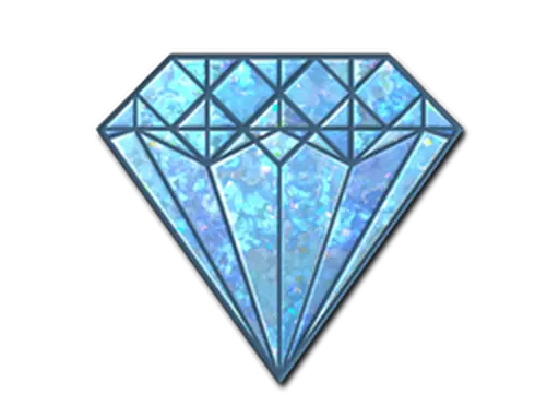 Sticker | Blue Gem (Glitter)