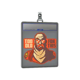 Sticker Slab | Too Old for This image