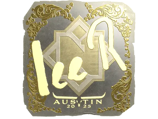Sticker | 1eeR (Gold) | Austin 2025