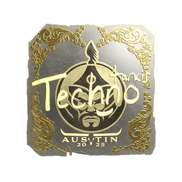 Sticker | Techno4K (Gold) | Austin 2025