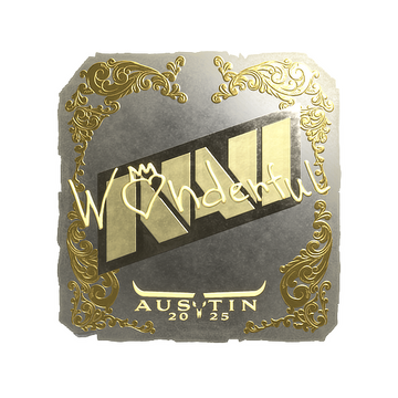 Sticker | w0nderful (Gold) | Austin 2025