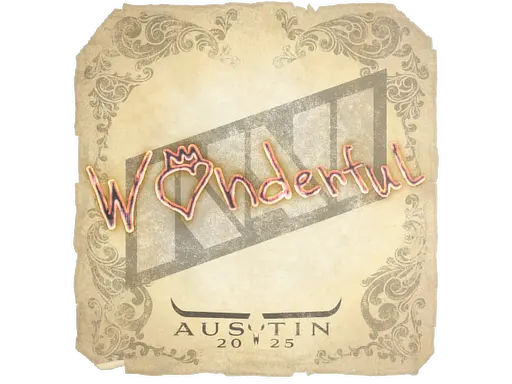 Sticker | w0nderful | Austin 2025